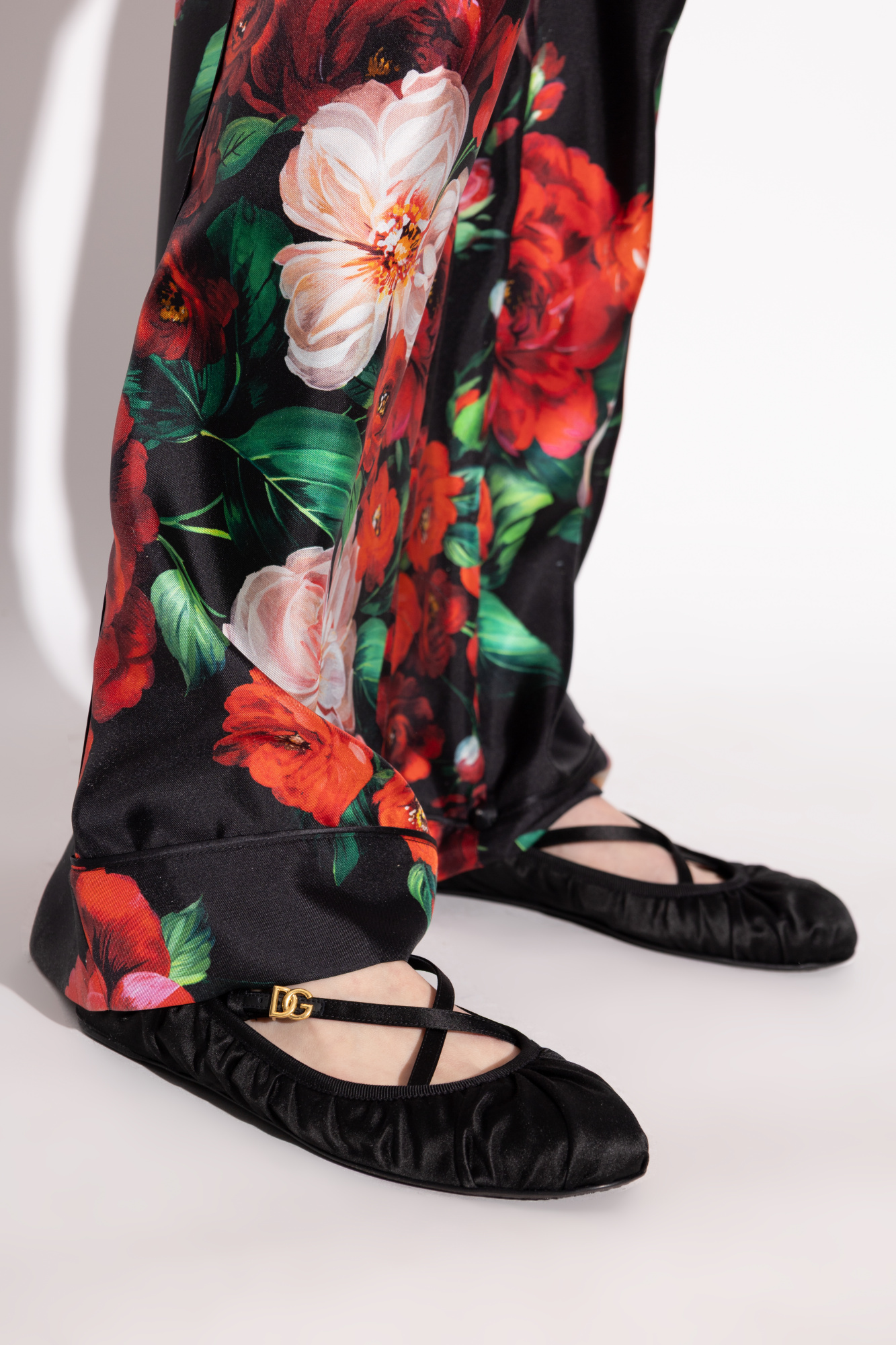 Dolce & Gabbana Satin Ballet Flats | Women's Shoes | Vitkac